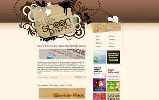 Screenshot of the Blog.SpoonGraphics website