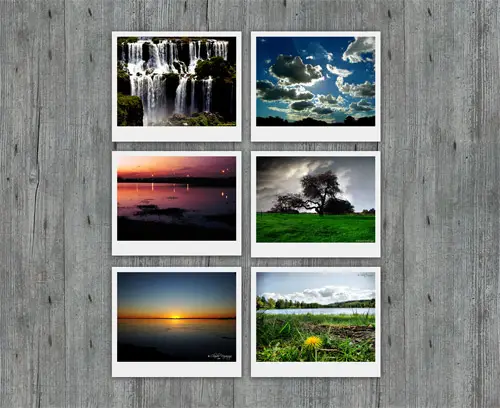 Styled up with CSS3 properties Polaroid Photo Gallery