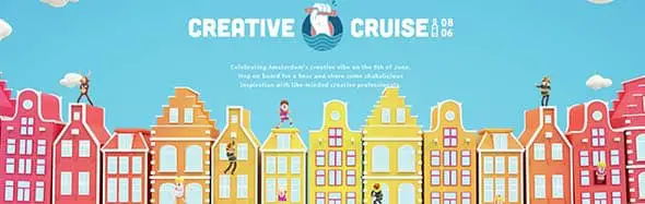 Creative Cruise doodles in web design