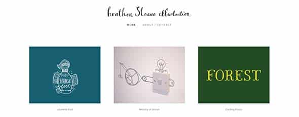 Heather Sloane doodles in web design