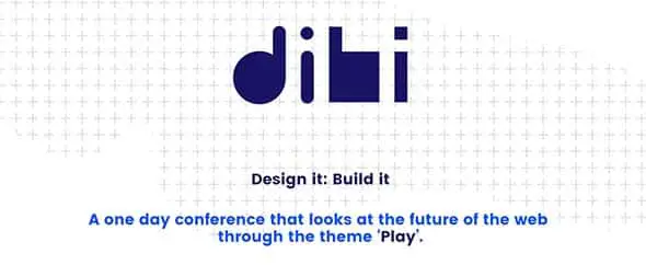 DIBI Newcastle 2017 typography web design
