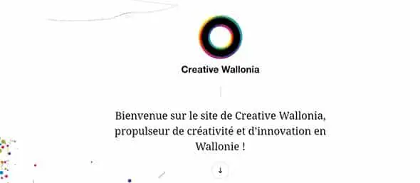 Creative Wallonia best website design