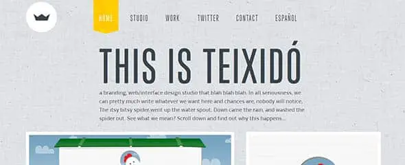 THIS IS TEIXIDÓ website design