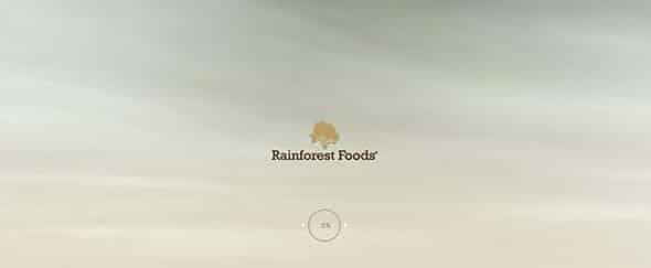 Organic Superfoods from Rainforest Foods website design