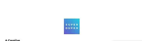 Super Duper Studio website design
