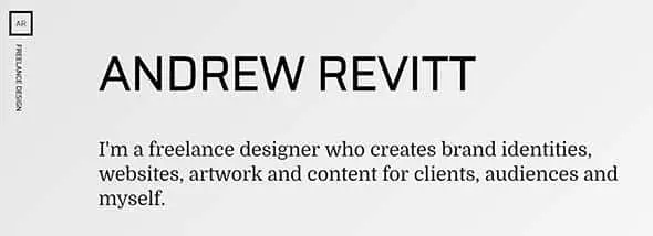 Andrew Revitt - Freelance design responsive web