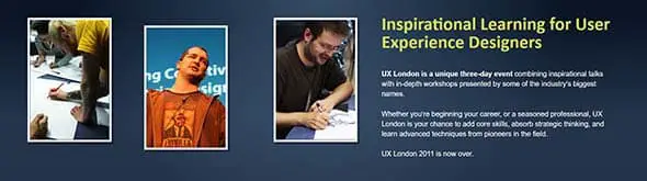 UX London responsive website