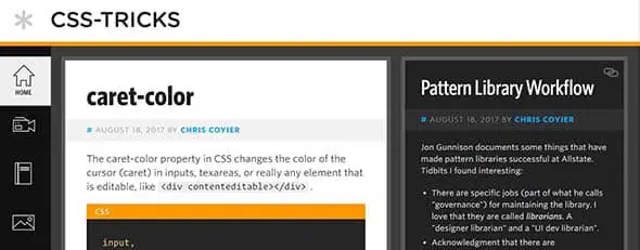 CSS-Tricks responsive website
