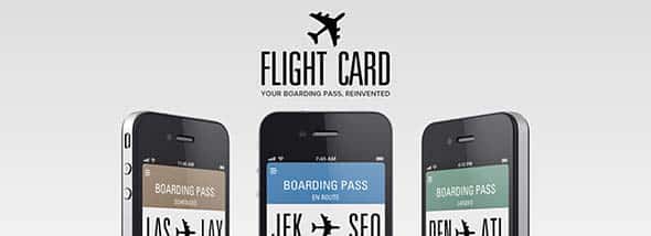 Flight Card Designs for iPad Apps