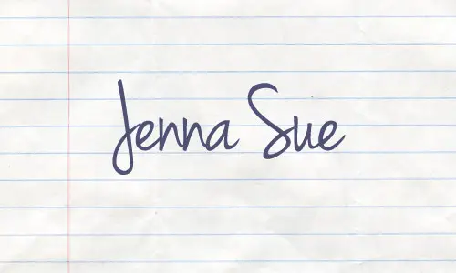 Free Handwriting Fonts: Jenna Sue