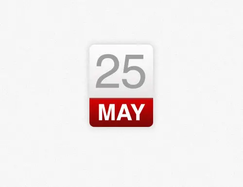 CSS calendar icon