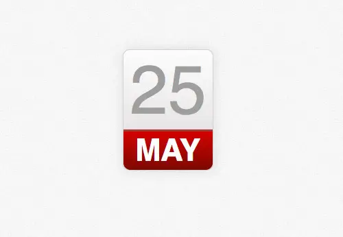 View the CSS calendar icon demo