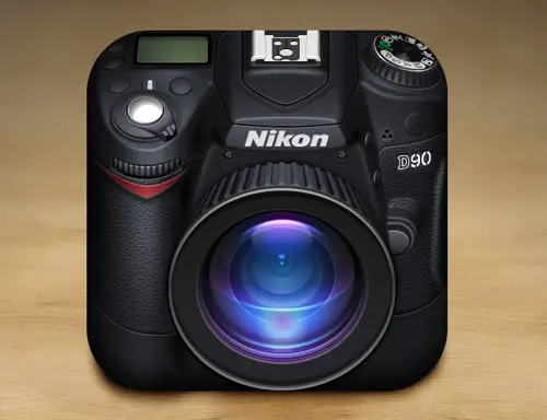 Nikon Camera iOS Icon Designs