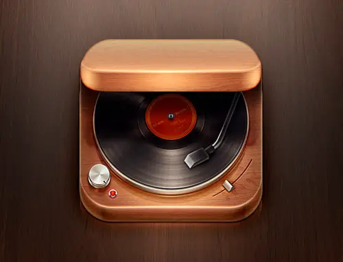 Record Player iOS Icon by Román Jusdado