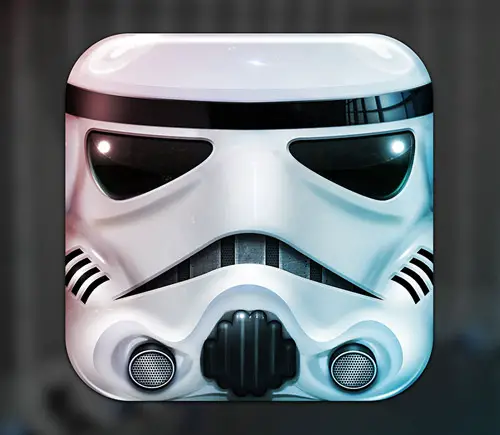 Stormtrooper iOS Icon by Michael Flarup