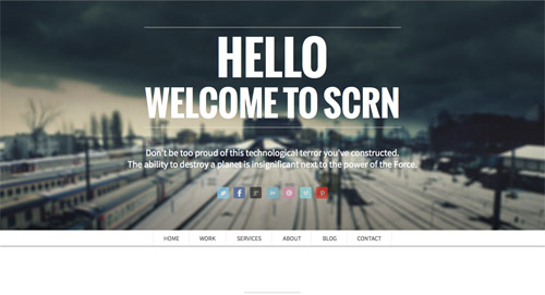 Scrn Responsive Single Page Portfolio