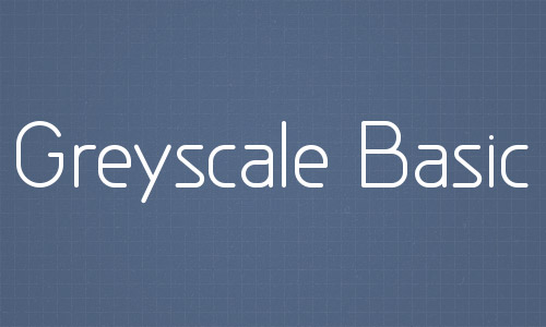 Greyscale Basic Download the font