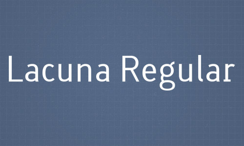 Lacuna Regular Download the font
