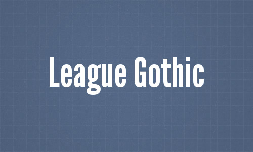 League Gothic Free Sans-Serif Fonts