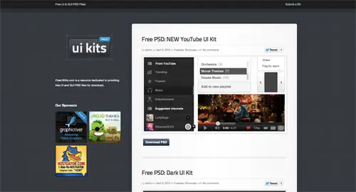 View UI kits from FreeUIKits