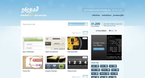 View UI kits from 365psd