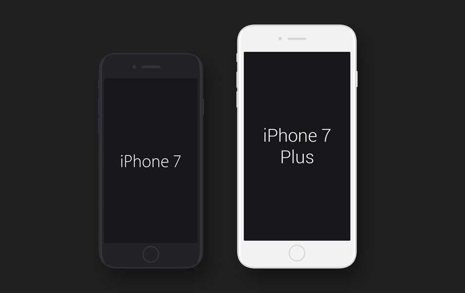 Free iPhone 7 & iPhone 7 Plus Mockup