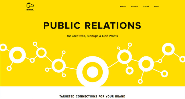 Bark PR Flat Trend in Web Design