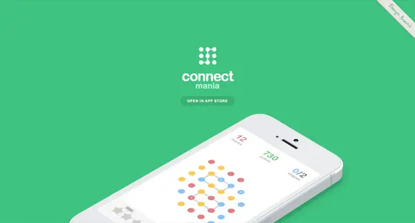 Connect Mania Flat Trend in Web Design