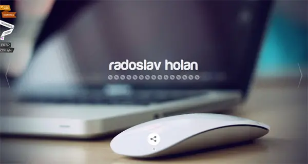 Radoslav Holan Full Screen Photo website