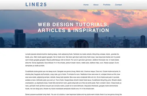 View the collapsing header CSS effect