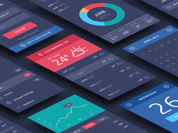 20 Free Psds To Mockup Your App Interface Designs