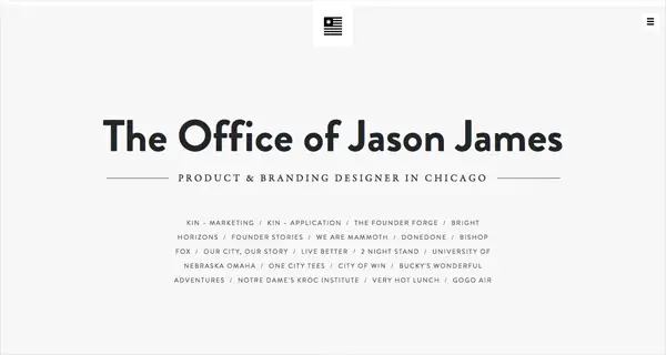 The Office of Jason James Web Designs Typography