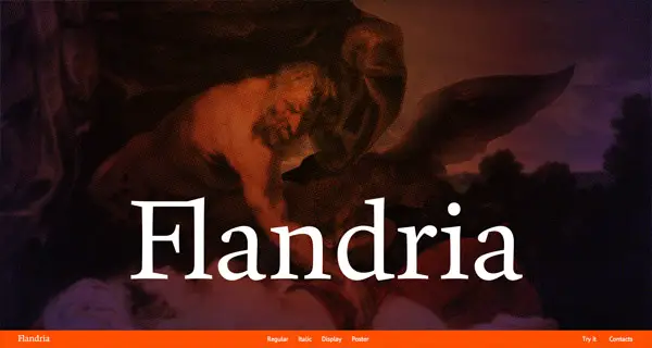 Flandria Web Design Typography