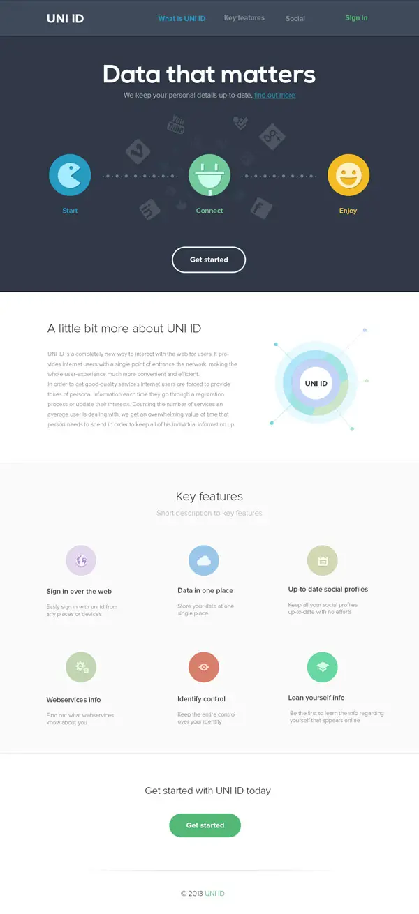 UNI ID by Max Litvin Web Design Concept