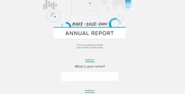 Annual Report 2014 animated websites