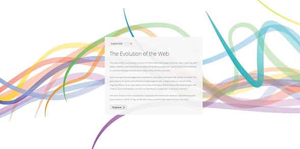 The Evolution of the Web animated websites