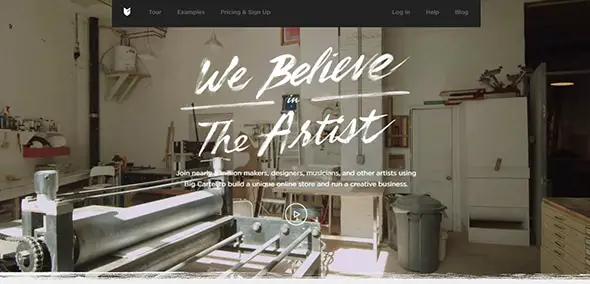 Big Cartel Apparel Website Concept Design