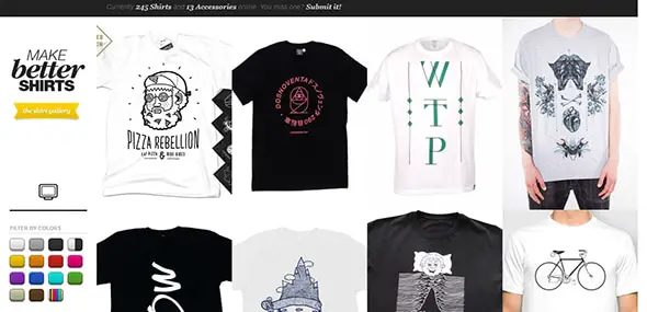 Make Better Shirts Website Design