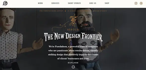 Forefathers Group Hipster Style Website