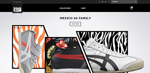 Onitsuka Tiger Website Design