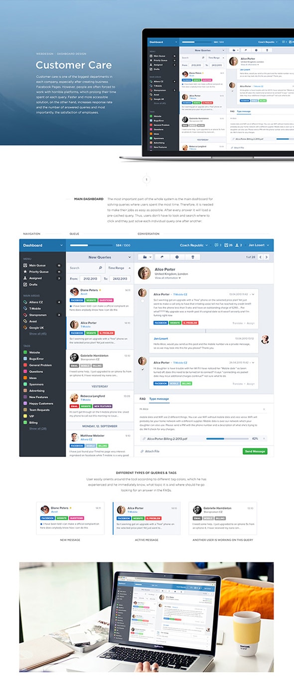 Customer Care UI/UX by Jan Losert