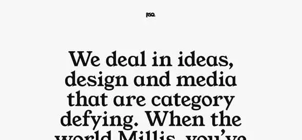 An award-winning digital agency Web Design Typography
