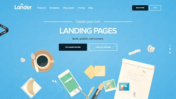 Lander Website Design