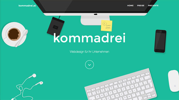 kommadrei Flat web Backgrounds