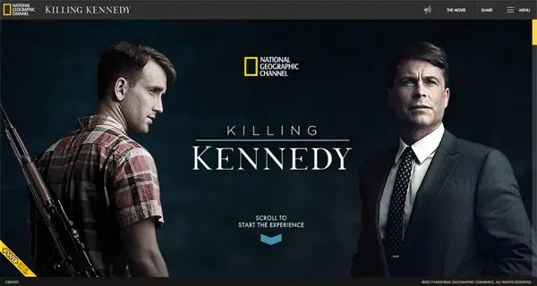 Killing Kennedy infographic websites