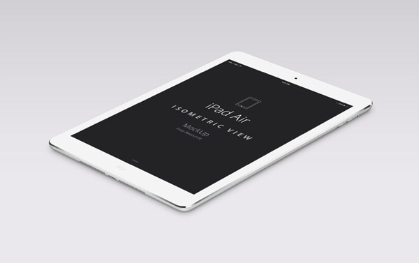 PSD iPad Air Perspective Mockup