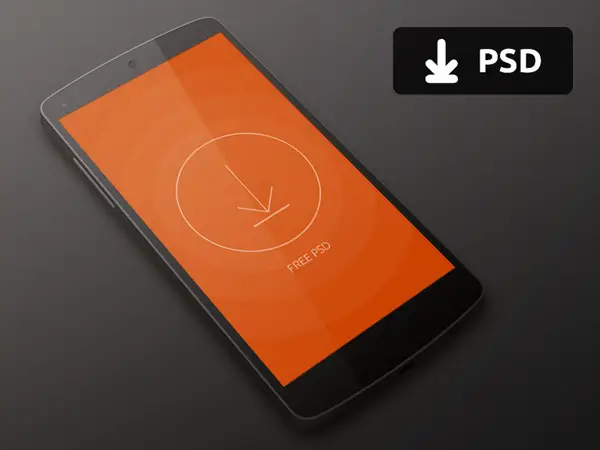 Nexus 5 Mockup PSD