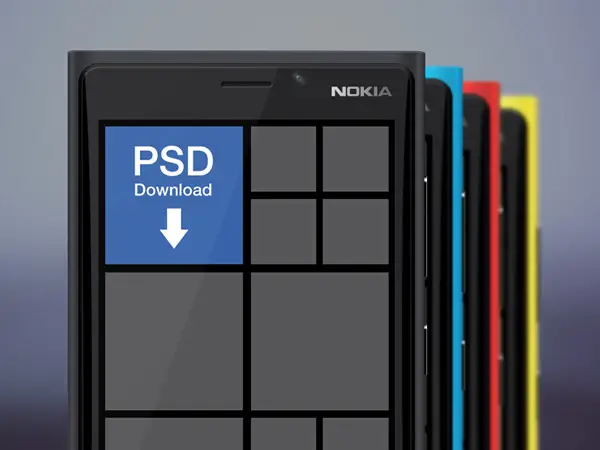 Nokia Lumia 920 Freebie PSD