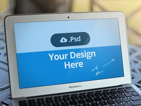 MacBook Template PSD Free Mockup Templates UI Designs