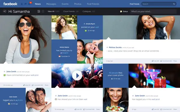 Facebook Redesign by Fred Nerby